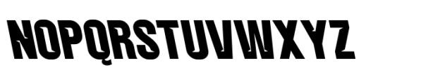 Balbek Pro Cut Bold Reverse Font UPPERCASE