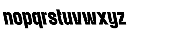 Balbek Pro Cut Bold Reverse Font LOWERCASE