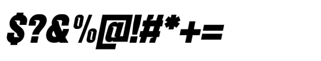 Balbek Pro Cut Extra Bold Oblique Font OTHER CHARS