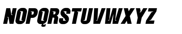 Balbek Pro Cut Extra Bold Oblique Font UPPERCASE
