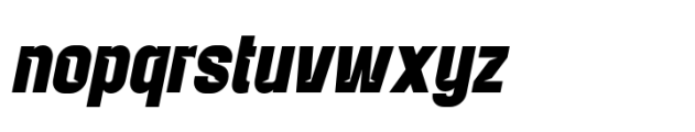 Balbek Pro Cut Extra Bold Oblique Font LOWERCASE