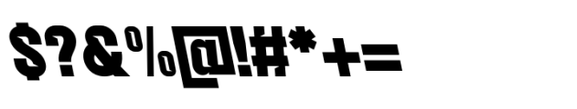 Balbek Pro Cut Extra Bold Reverse Font OTHER CHARS