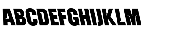 Balbek Pro Cut Extra Bold Reverse Font UPPERCASE