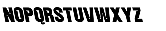 Balbek Pro Cut Extra Bold Reverse Font UPPERCASE