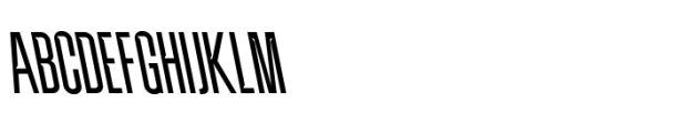 Balbek Pro Cut Extra Light Reverse Font UPPERCASE