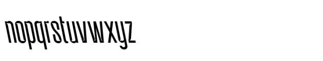 Balbek Pro Cut Extra Light Reverse Font LOWERCASE