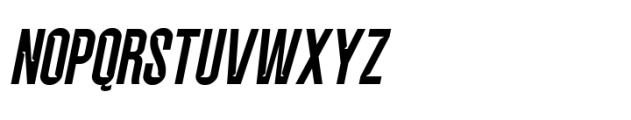 Balbek Pro Cut Oblique Font UPPERCASE