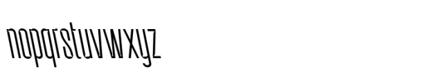 Balbek Pro Cut Thin Reverse Font LOWERCASE