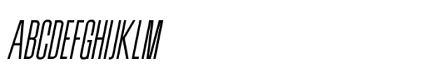 Balbek Pro Thin Oblique Font UPPERCASE