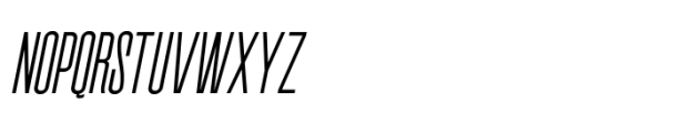 Balbek Pro Thin Oblique Font UPPERCASE