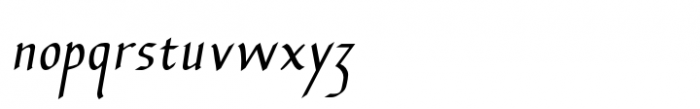 Balboat Italic Font LOWERCASE