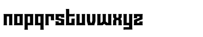 Baldish Bold Font LOWERCASE