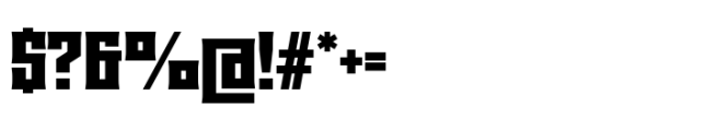 Baldish Extra Bold Font OTHER CHARS