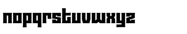 Baldish Extra Bold Font LOWERCASE
