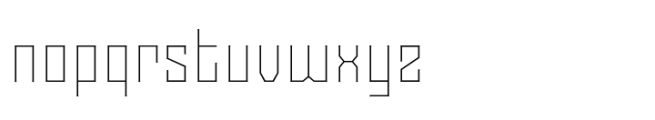 Baldish Thin Font LOWERCASE
