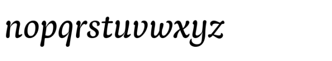 Baldufa Greek Ltn Italic Font LOWERCASE