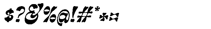 Balegita Italic Font OTHER CHARS