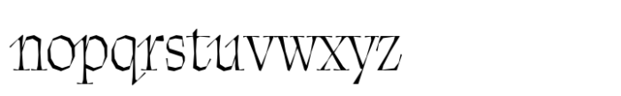 Balete Extralight Font LOWERCASE