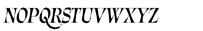 Balete Semibold Italic Font UPPERCASE