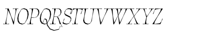 Balete Thin Italic Font UPPERCASE