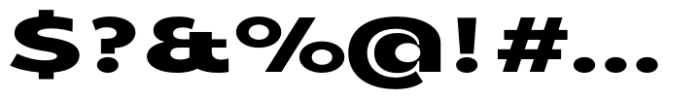 Balgin Bold Expanded Font OTHER CHARS