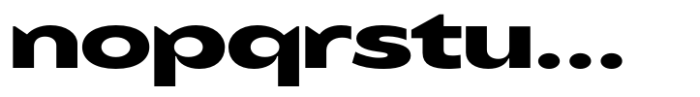 Balgin Bold Expanded Font LOWERCASE