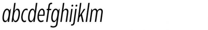 Balgin Light Condensed Italic Font LOWERCASE