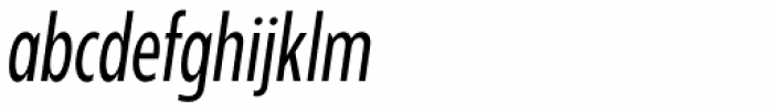 Balgin Regular Condensed Italic Font LOWERCASE