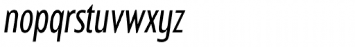 Balgin Regular Condensed Italic Font LOWERCASE