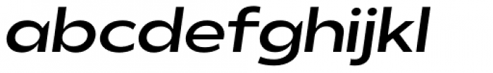 Balgin Regular Sm Expanded Italic Font LOWERCASE