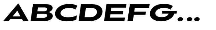 Balgin Semi Bold Expanded Italic Font UPPERCASE