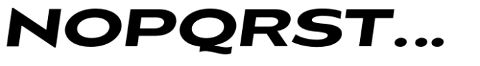Balgin Semi Bold Expanded Italic Font UPPERCASE