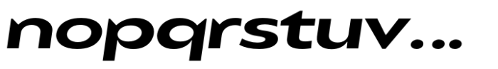 Balgin Semi Bold Expanded Italic Font LOWERCASE