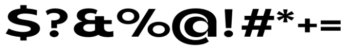 Balgin Semi Bold Expanded Font OTHER CHARS
