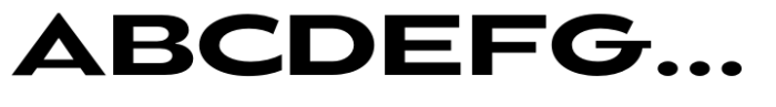 Balgin Semi Bold Expanded Font UPPERCASE
