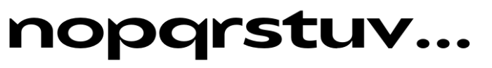 Balgin Semi Bold Expanded Font LOWERCASE