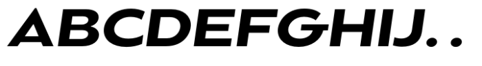 Balgin Semi Bold Sm Expanded Italic Font UPPERCASE