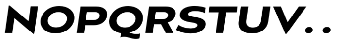 Balgin Semi Bold Sm Expanded Italic Font UPPERCASE