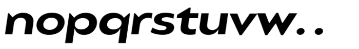Balgin Semi Bold Sm Expanded Italic Font LOWERCASE