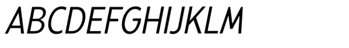 Balgin Text Light Narrow Italic Font