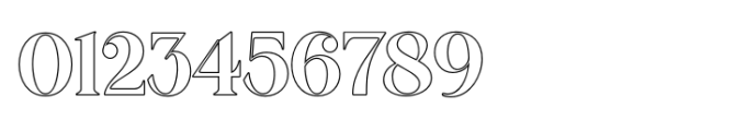 Balgino Display Outline Font OTHER CHARS