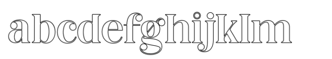 Balgino Display Outline FONT