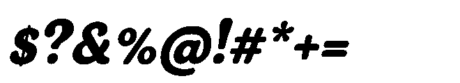 Balgio Italic Font OTHER CHARS