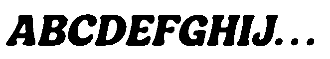 Balgio Italic Font UPPERCASE