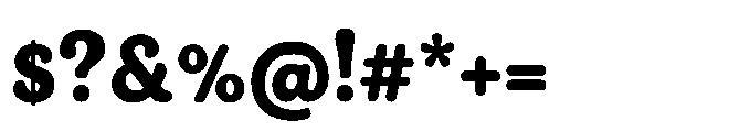 Balgio Regular Font OTHER CHARS