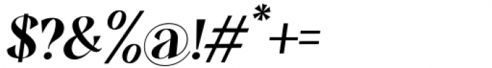 Balgon Serif Oblique Font OTHER CHARS
