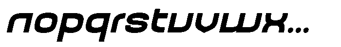 Balikan Extra Bold Italic Font LOWERCASE