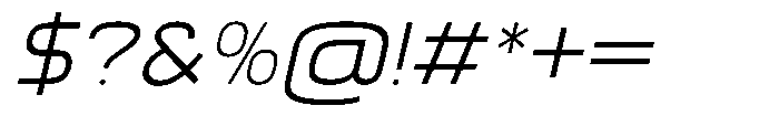 Balikan Extra Light Italic Font OTHER CHARS