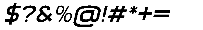 Balikan Semi Bold Italic Font OTHER CHARS