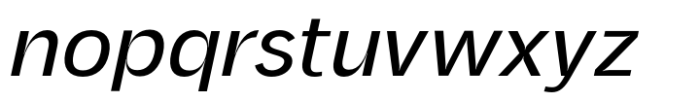 Baline Italic Font LOWERCASE